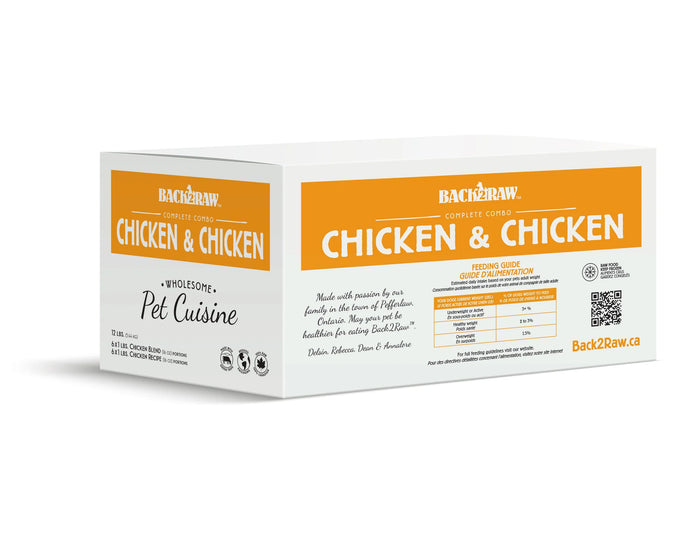 Back2Raw Complete Chicken & Chicken Blend 12lbs