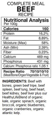 Back2Raw Complete Beef 12lbs