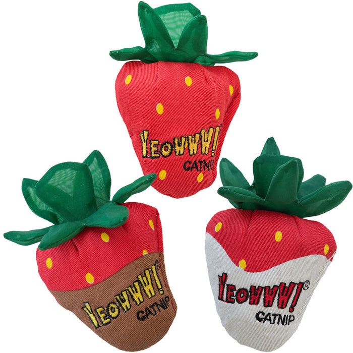 Yeowww! Strawberry Toy 3-Pack