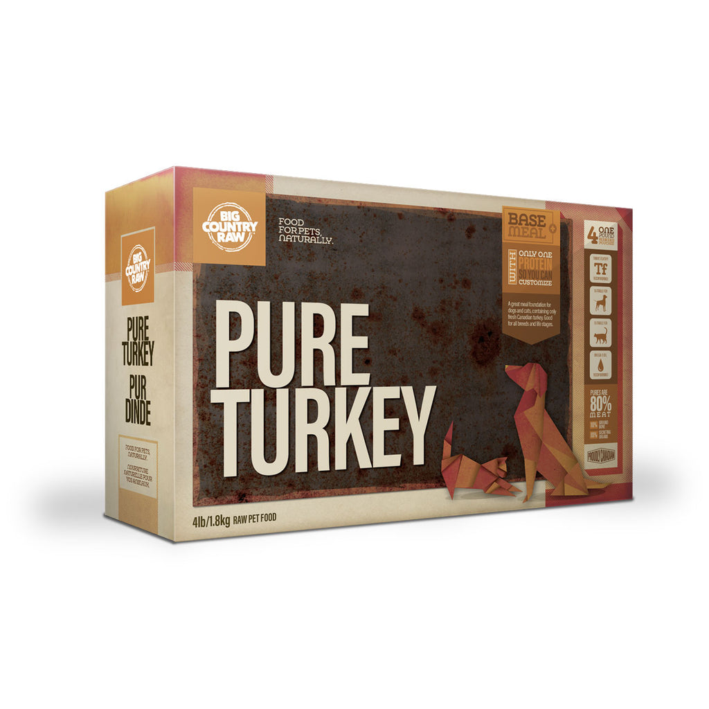 Turkey Pure 4 x 1lb Big Country Raw