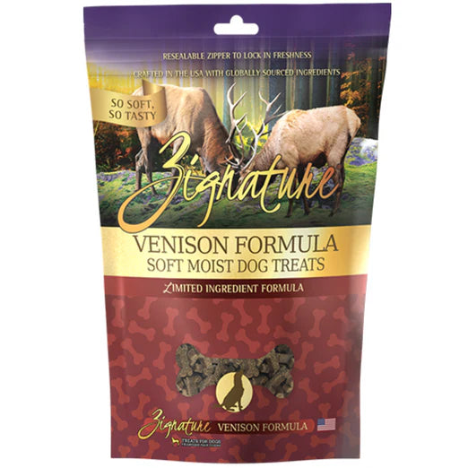 Zignature  Dog Soft Moist Treats Venison 113g